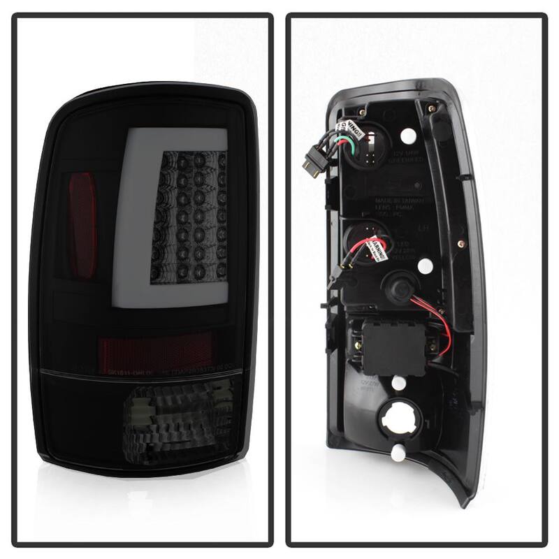 Spyder Auto Chevy Suburban/Tahoe 1500/2500 00-06 / GMC Yukon/Yukon XL 00-06 Version 2 Light Bar LED Tail Lights - Black Smoke - 5084156