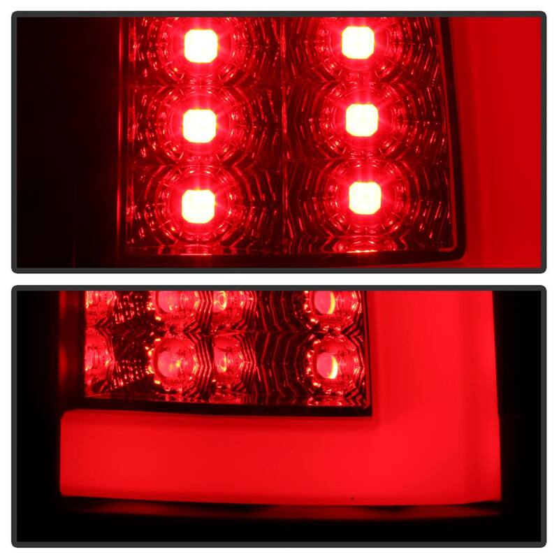 Spyder Auto Chevy Suburban/Tahoe 1500/2500 00-06 / GMC Yukon/Yukon XL 00-06 Version 2 Light Bar LED Tail Lights - Black Smoke - 5084156
