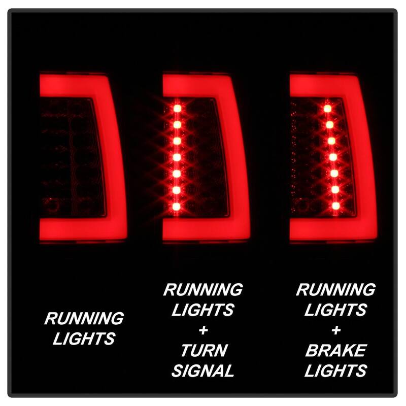 Spyder Auto Chevy Suburban/Tahoe 1500/2500 00-06 / GMC Yukon/Yukon XL 00-06 Version 2 Light Bar LED Tail Lights - Black Smoke - 5084156