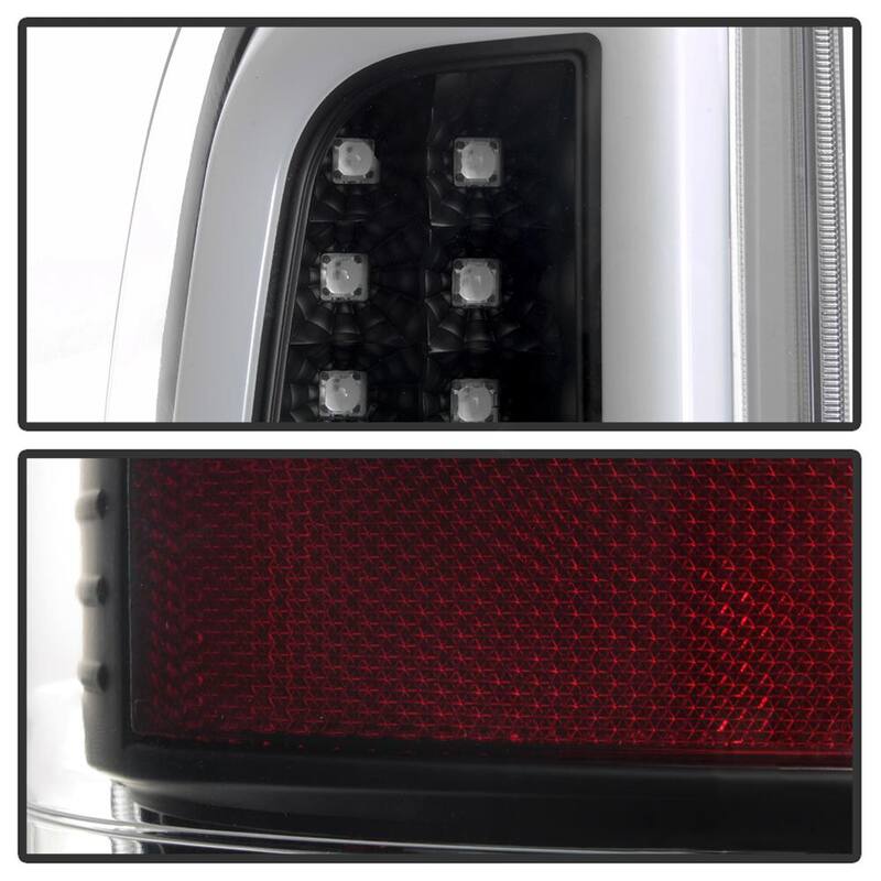 Spyder Auto Ford Super Duty F-250/ F-350/ F-450 08-16 Version 3 Light Bar LED Tail Lights - Black - 5084712