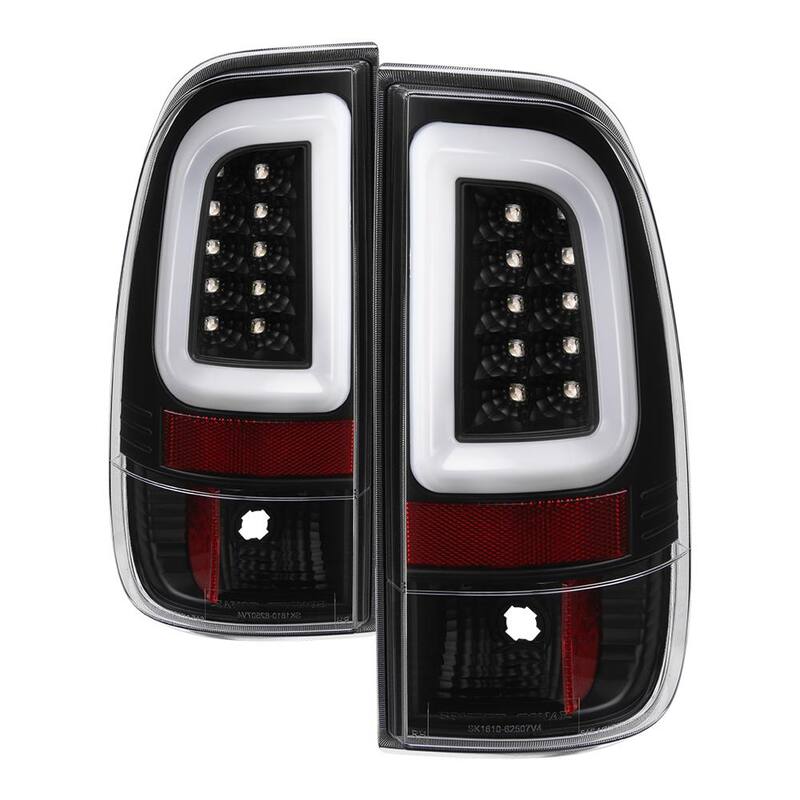 Spyder Auto Ford Super Duty F-250/ F-350/ F-450 08-16 Version 3 Light Bar LED Tail Lights - Black - 5084712