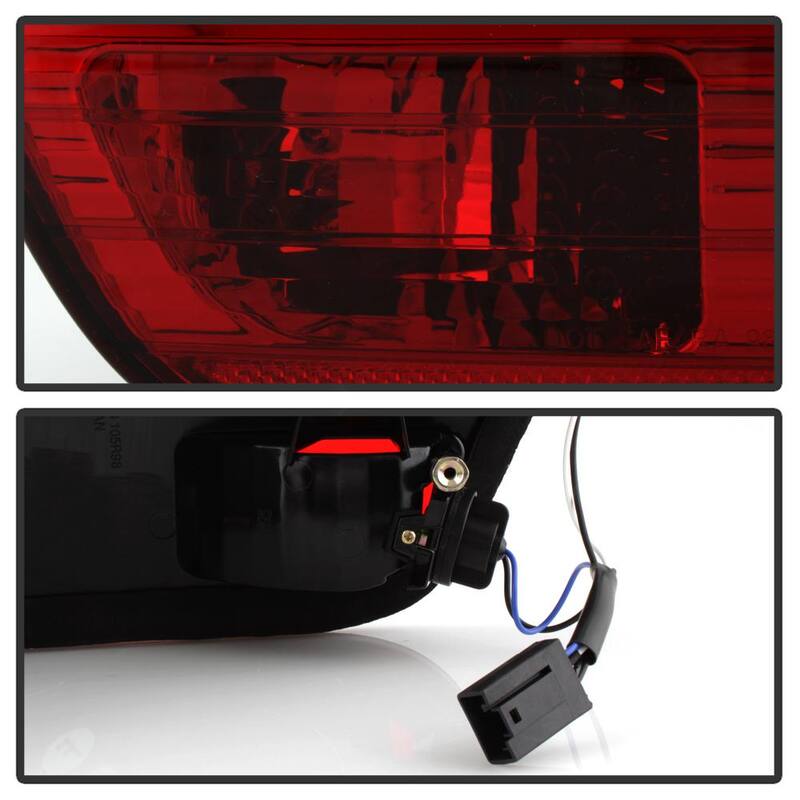 Spyder Auto BMW E53 X5 00-06 4PCS Euro Style Tail Lights- Red Smoke - 5000842