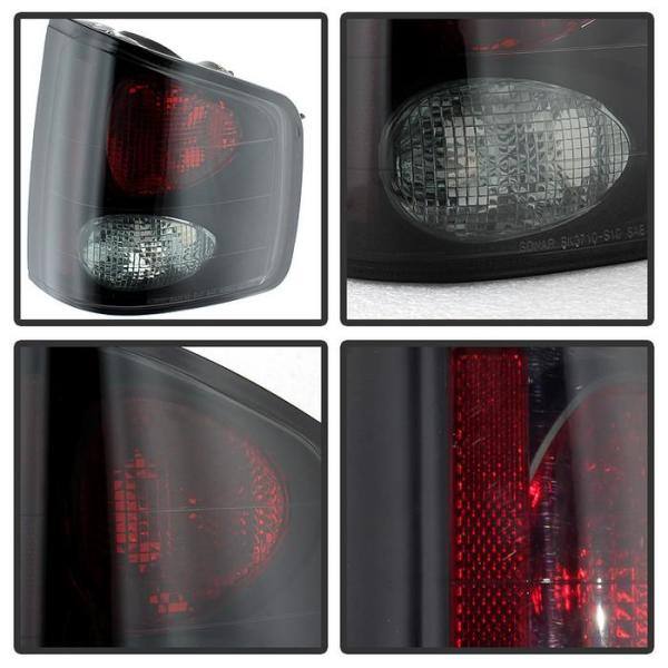 Spyder Auto Chevy S10 94-04 / GMC Sonoma 94-04 / Isuzu Hombre 96-00 Euro Style Tail Lights - Black Smoke - 5078049