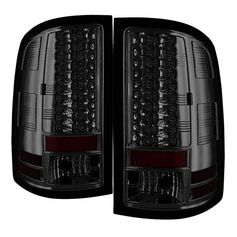 Spyder Auto GMC Sierra 1500 07-13 2500HD/3500HD 07-14 (Doesn't fit 3500HD Dually Models) LED Tail Lights - Smoke - 5014962
