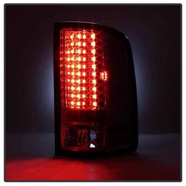 Spyder Auto GMC Sierra 1500 07-13 2500HD/3500HD 07-14 (Doesn't fit 3500HD Dually Models) LED Tail Lights - Smoke - 5014962