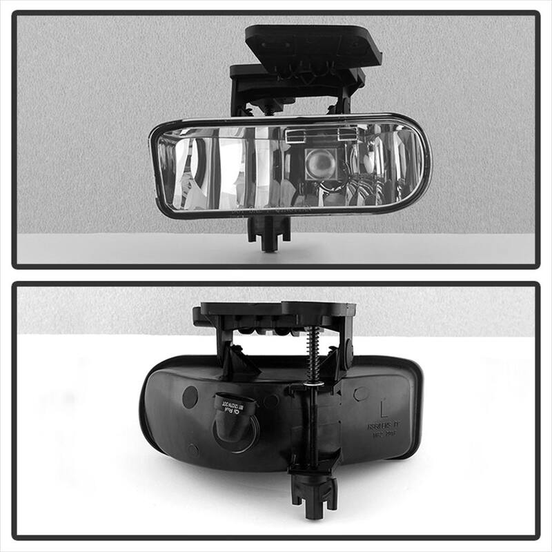 Spyder Auto GMC Sierra 1500/2500 99-02 / Sierra 1500HD/2500HD/3500/C3 01-02 / GMC Yukon 00-06 OEM Fog Lights wo/switch - Clear - 5025487