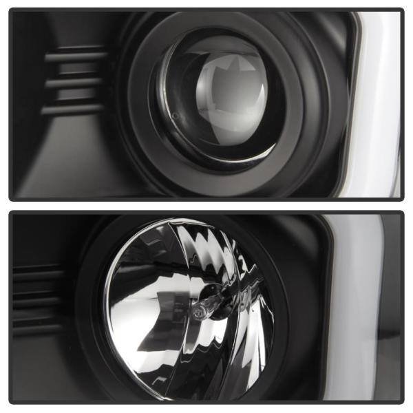 Spyder Auto Chevy Silverado 1500 14-15 Projector Headlights - Light Bar DRL - Black - High H1 (Included) - Low H7 (Included) - 5079473