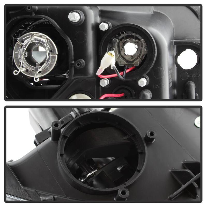 Spyder Auto Subaru Impreza WRX 2008-2014 Projector Headlights - Xenon/HID Model Only- Light Bar DRL - Black - 5083937