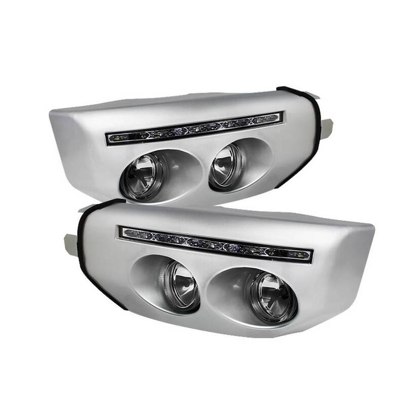 Spyder Auto Toyota FJ Cruiser 07-14 Fog Lights With LED Daytime Running Lights W/Switch- Clear - 5070555