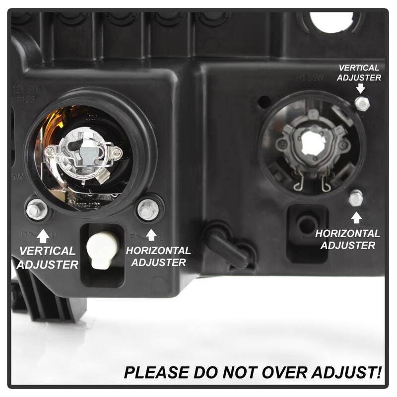 Spyder Auto Toyota Tundra 07-13 / Toyota Sequoia 08-13 Version 2 Projector Headlights - Light Bar DRL - Chrome - 5084651