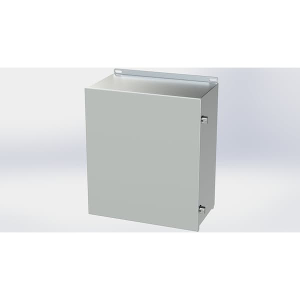 Saginaw Control & Engineering 304 Stainless Steel Electrical Enclosures, 16.13 in H, 8 in D, 14 in W, NEMA 3R, 4, 4X, 12, 13 - SCE-16148CHNFSS