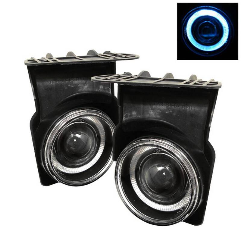 Spyder Auto GMC Sierra 1500/2500/3500 03-06 / Sierra 1500HD/2500HD 03-06 Halo Projector Fog Lights w/Switch - Clear - 5021434