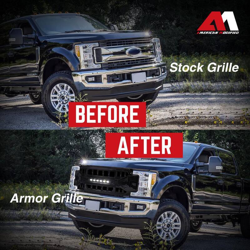 AMERICAN MODIFIED Armor Grille for 2017 to 2019 Ford F250/350 - AMFMFA00122
