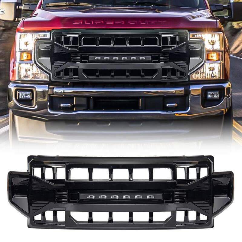 AMERICAN MODIFIED Armor Grille Compatible with 2020-2022 Ford F250/F350 - AMFMFA00120