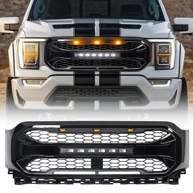 AMERICAN MODIFIED Armor Grille Compatible with 2021-2023 Ford F150 - AMFMAA00141