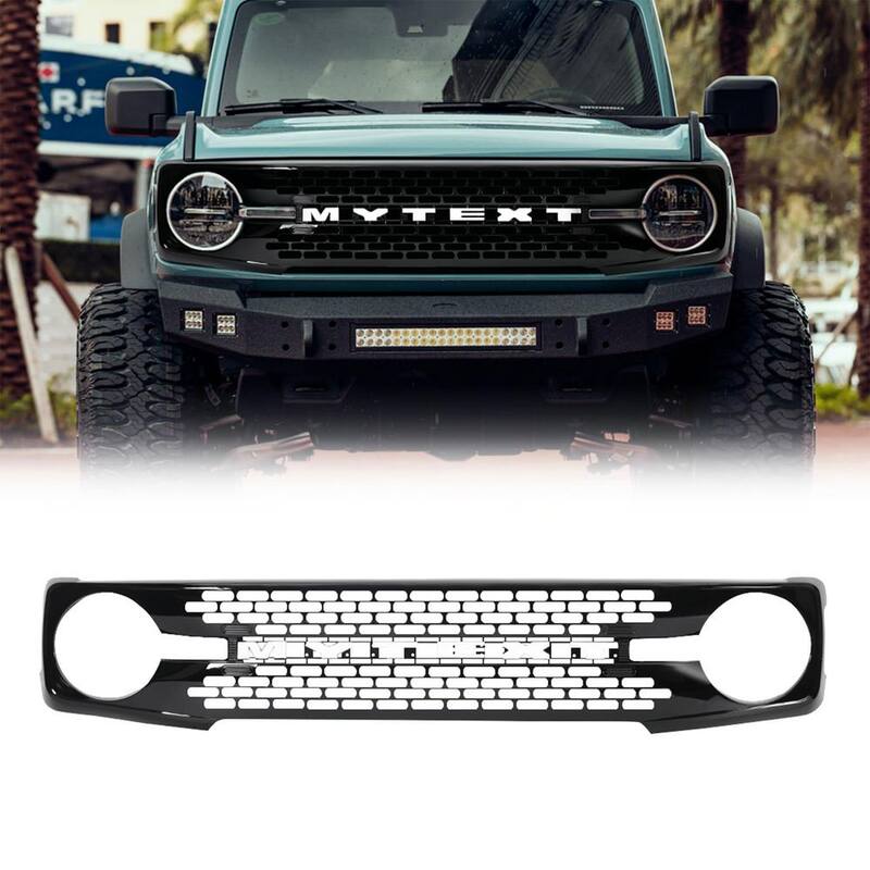 AMERICAN MODIFIED Armor Grille w/DIY Letters for 21-23 Ford Bronco - AMFMEA00111