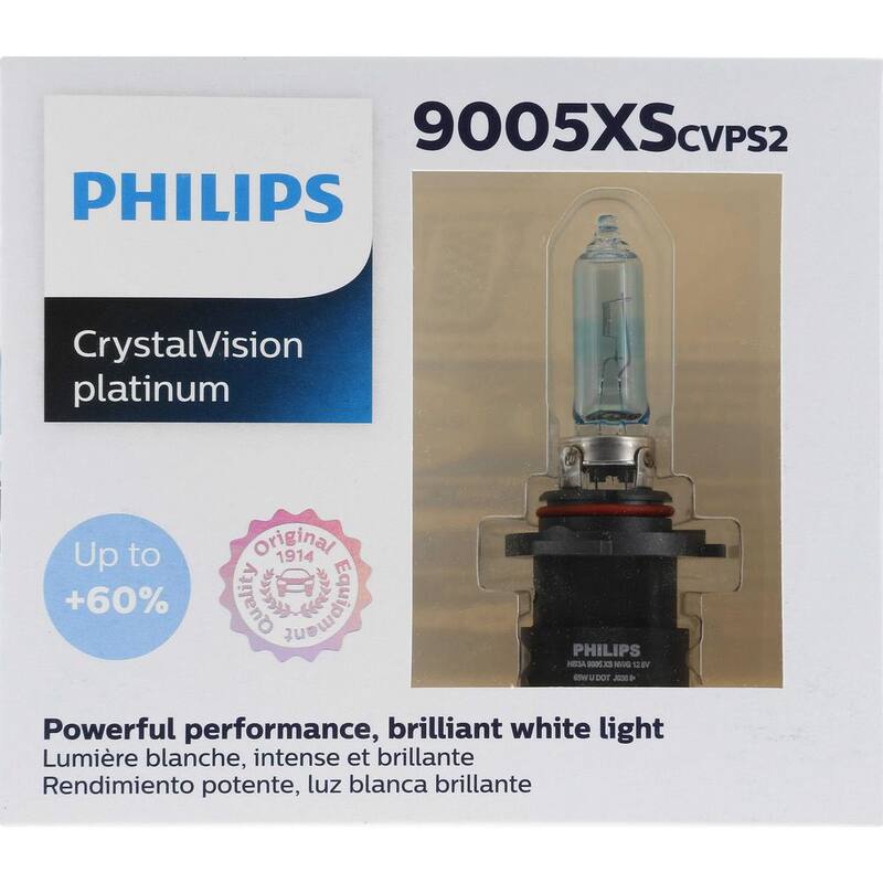 Philips Crystalvision Platinum 9005Xs Headlight/Fog Light (2-Pack) - 9005XSCVPS2
