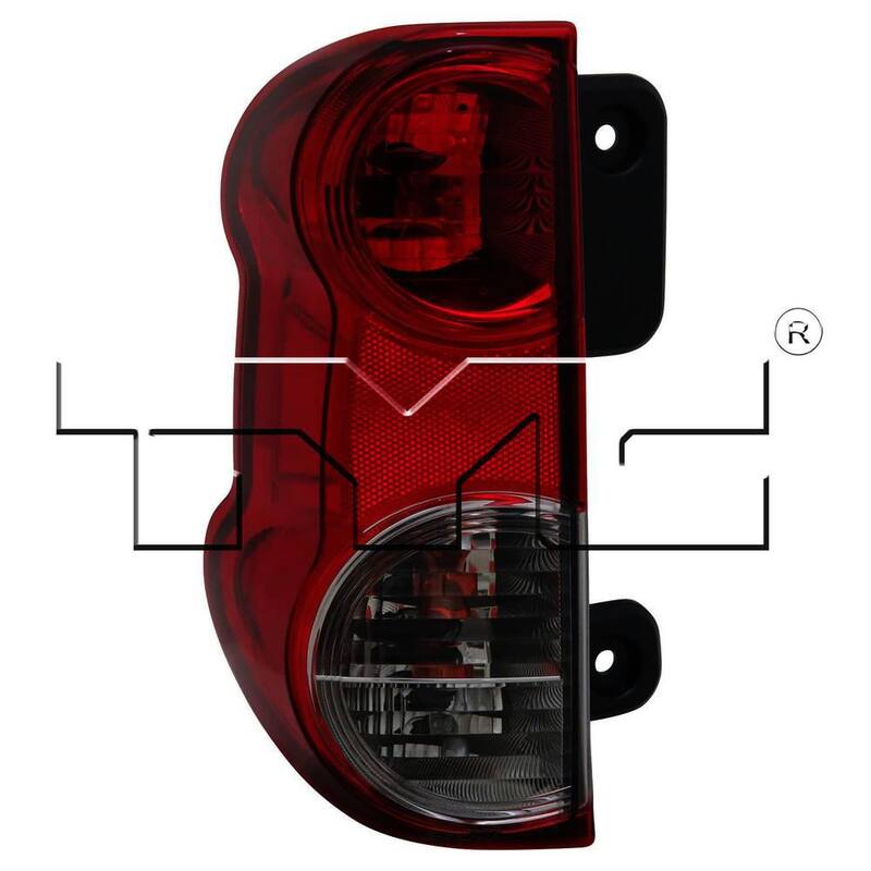 TYC Tail Light Assembly 2013-2018 Nissan NV200 2.0L - 11-6616-00-9