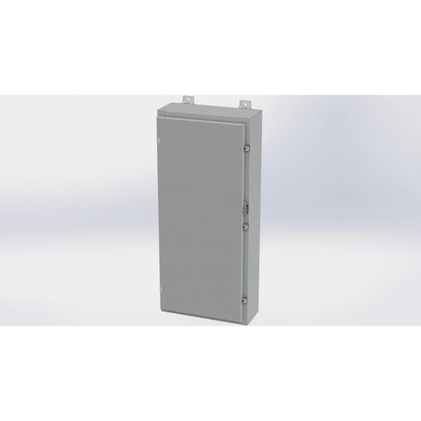 Saginaw Control & Engineering Carbon Steel Electrical Enclosures, 36 in H, 6 in D, 16 in W, NEMA 4, Hinged - SCE-36H1606LP