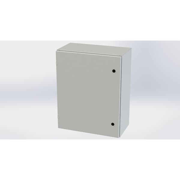 Saginaw Control & Engineering Carbon Steel Electrical Enclosures, 30 in H, 12 in D, 24 in W, NEMA 3R, 4, 12, 13, Hinged - SCE-30EL2412LPLG