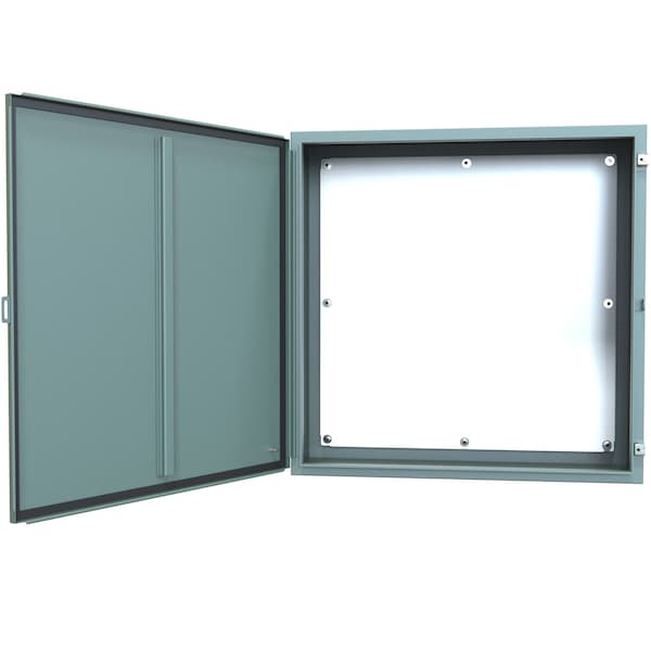 Hammond Steel Electrical Enclosures, 36 in H, 12 in D, 36 in W, NEMA 12, Hinged - 1418LL12