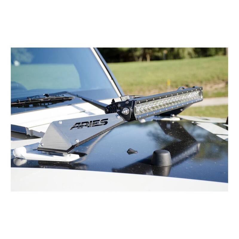 Aries Jeep JK Hood Light Mounting Brackets - 15912