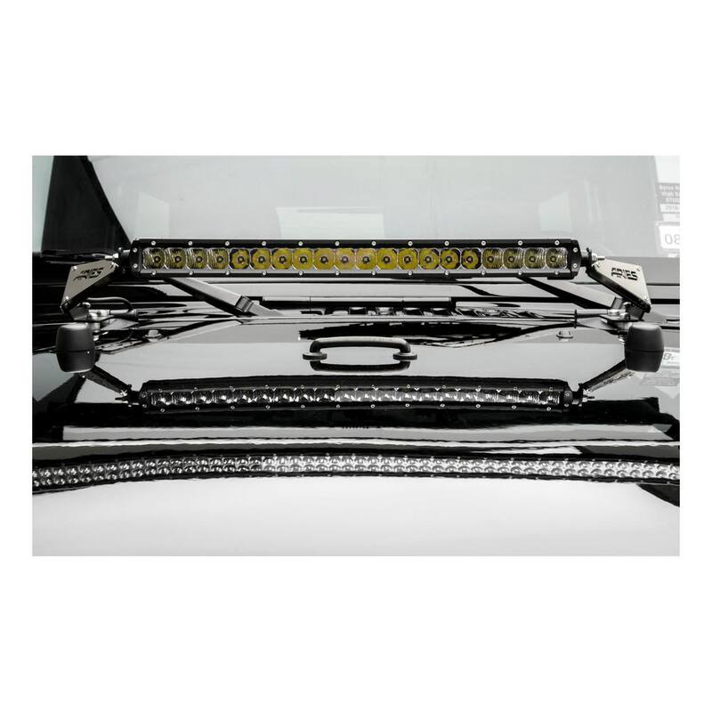 Aries Jeep JK Hood Light Mounting Brackets - 15912