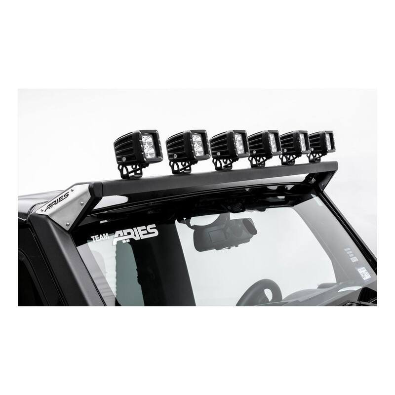 Aries Jeep JK Roof Light Mounting Brackets & Crossbar - 15914