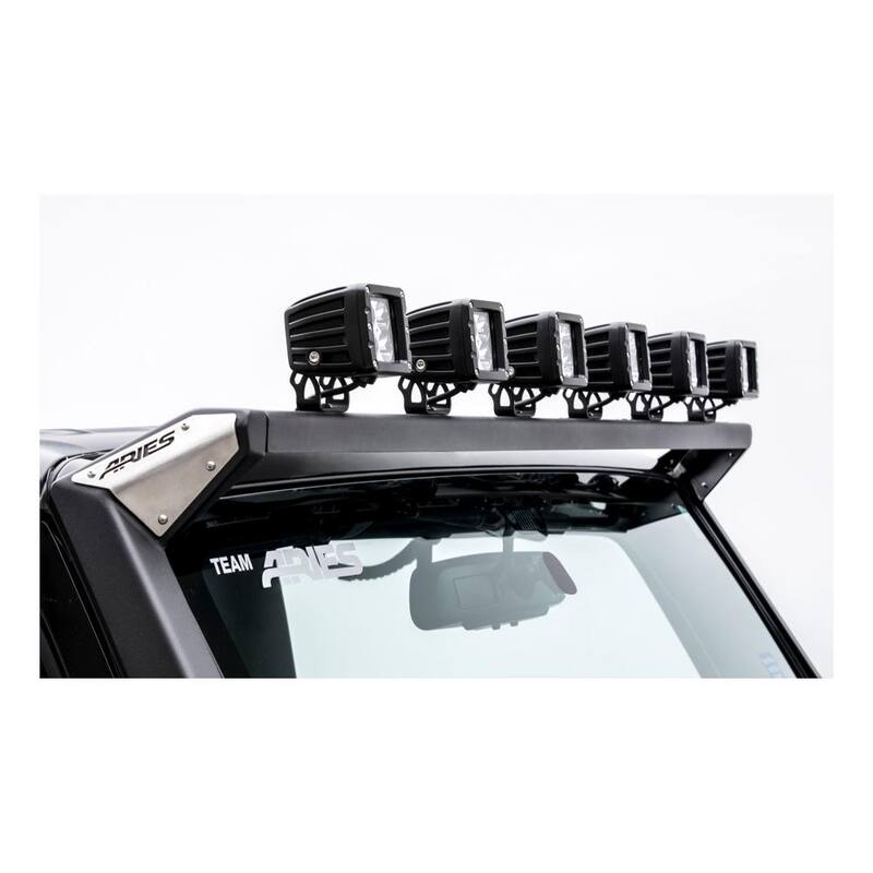 Aries Jeep JK Roof Light Mounting Brackets & Crossbar - 15914