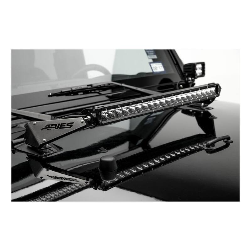 Aries Jeep JK Hood Light and Brackets - 1501300