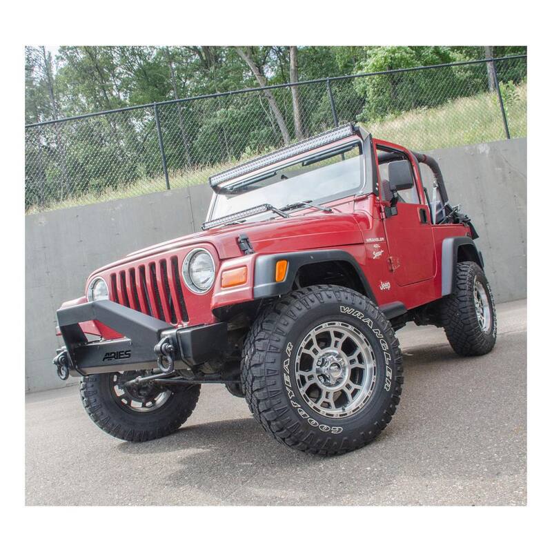 Aries Jeep TJ Roof Light Mounting Brackets - 15915
