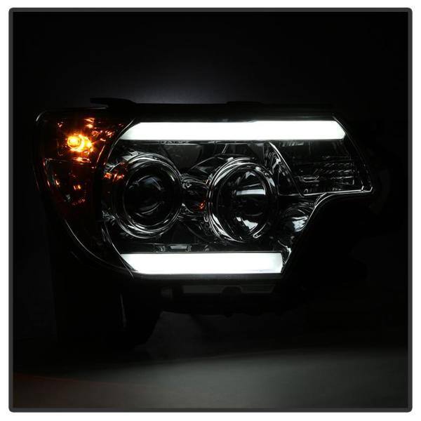 Spyder Auto Toyota Tacoma 12-15 Projector Headlights - Light Bar DRL - Chrome - 5081704