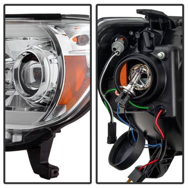 Spyder Auto Toyota Tacoma 12-15 Projector Headlights - Light Bar DRL - Chrome - 5081704