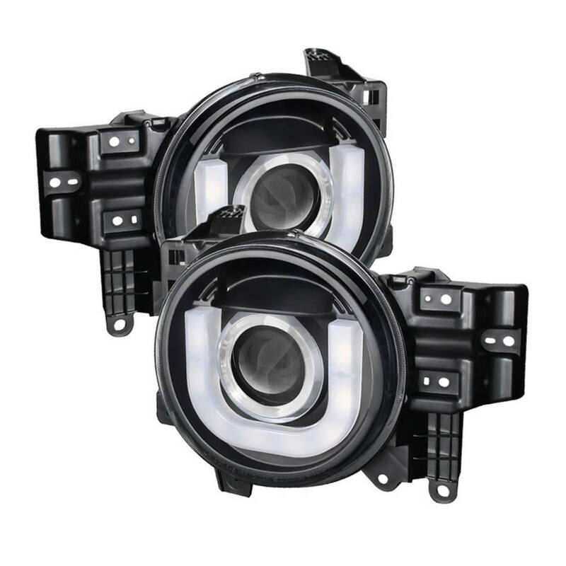 Spyder Auto Toyota FJ Cruiser 07-14 Projector Headlights - Halogen Model Only - 3D DRL LED - Black - 5075314