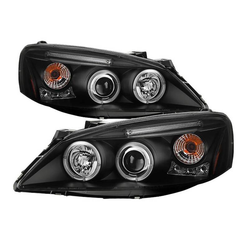 Spyder Auto Pontiac G6 2/4DR 05-08 Projector Headlights - LED Halo - LED ( Replaceable LEDs ) - Black - 5011596