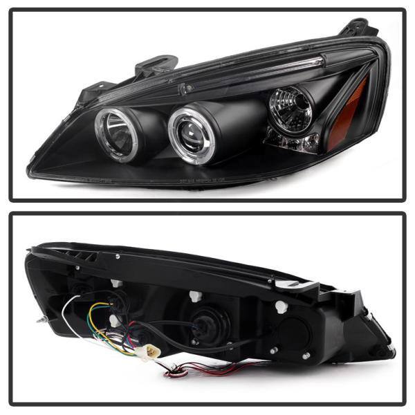 Spyder Auto Pontiac G6 2/4DR 05-08 Projector Headlights - LED Halo - LED ( Replaceable LEDs ) - Black - 5011596