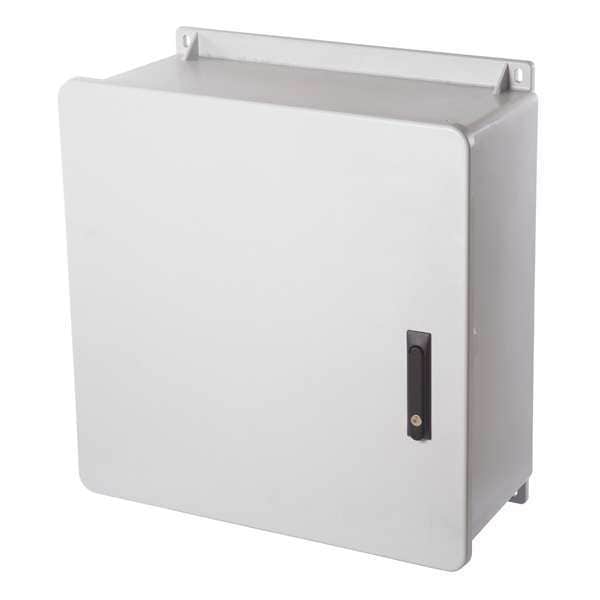 Wiegmann Fiberglass Electrical Enclosures, 23.88 in H, 11.33 in D, 24 in W, NEMA 4X, 6P, 12, 13, Hinged - HW-J2424103PT