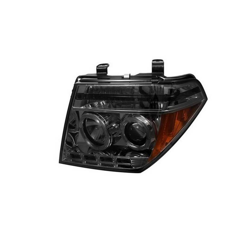 Spyder Auto Nissan Frontier 05-08 / Nissan Pathfinder 05-07 Projector Headlights - LED Halo - LED ( Replaceable LEDs ) - Smoke - 5011541