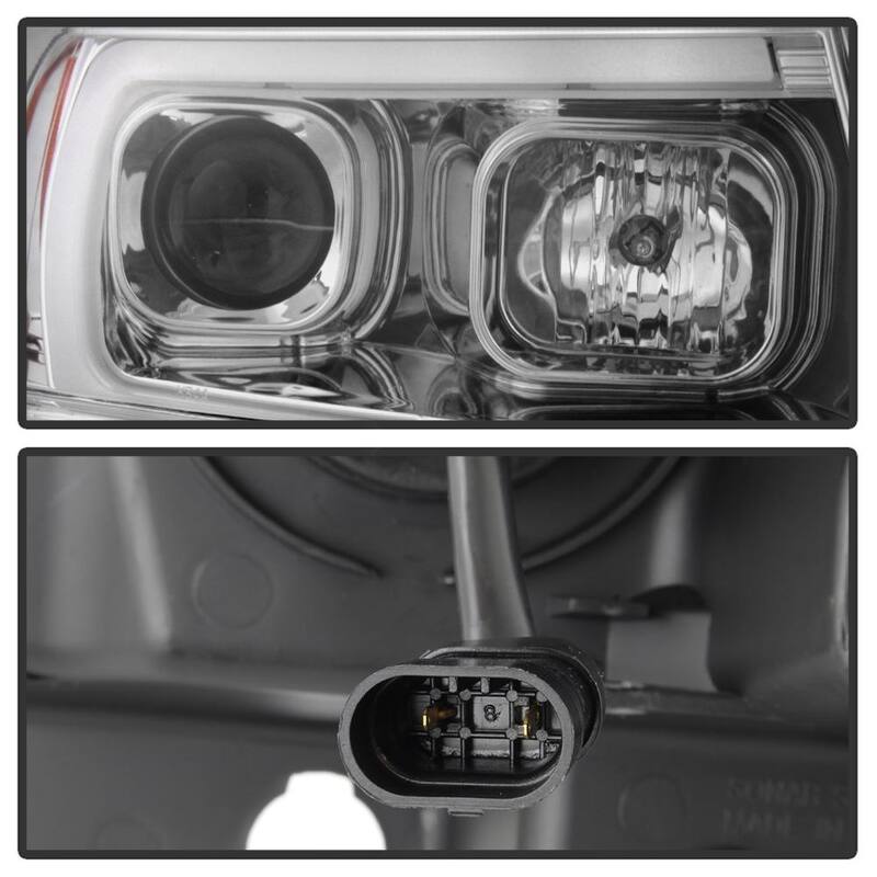 Spyder Auto Jeep Grand Cherokee 99-04 Version 2 Light Bar Projector Headlights - Chrome - 5085214