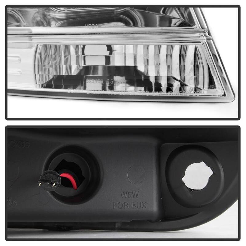 Spyder Auto Jeep Grand Cherokee 99-04 Version 2 Light Bar Projector Headlights - Chrome - 5085214