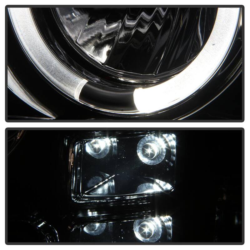 Spyder Auto GMC Sierra 1500/2500/3500 07-13 / GMC Sierra Denali 08-13 Projector Headlights - LED Halo - Smoke - 5010629
