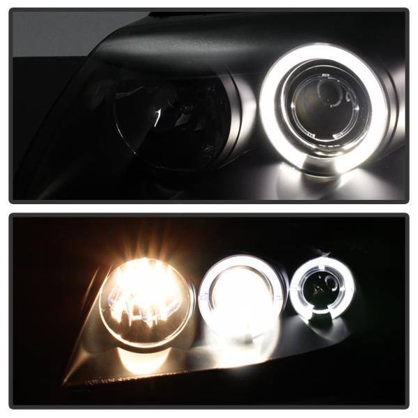 Spyder Auto Ford Mustang 99-04 Projector Headlights - LED Halo - Black Smoke - High H1 (Included) - Low H1 (Included) - 5078469
