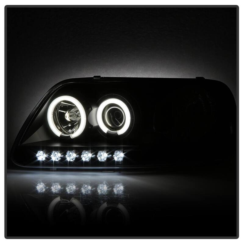Spyder Auto Ford F150 97-03 / Expedition 97-02 1PC Projector Headlights - CCFL Halo - LED - Black - 5010292