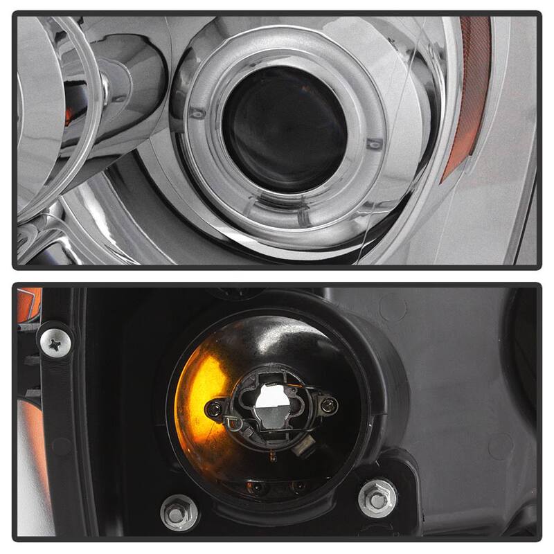 Spyder Auto Dodge Ram 1500 06-08 / Ram 2500/3500 06-09 Projector Headlights - LED Halo - LED ( Replaceable LEDs ) - Chrome - 5010018