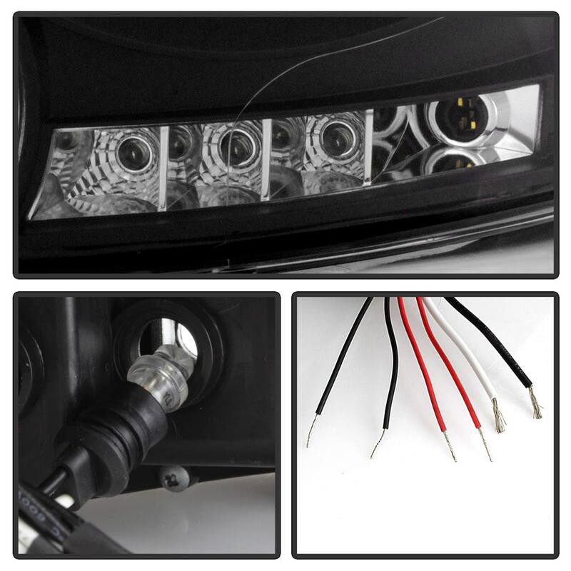 Spyder Auto Dodge Ram 1500 06-08 / Ram 2500/3500 06-09 Projector Headlights - LED Halo - LED ( Replaceable LEDs ) - Black - 5010001