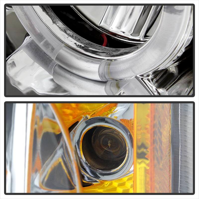 Spyder Auto Chevy Silverado 1500/2500/3500 03-06 / Chevy Silverado 1500HD 03-07 - Amber Reflector - Chrome - Hi - 5009463