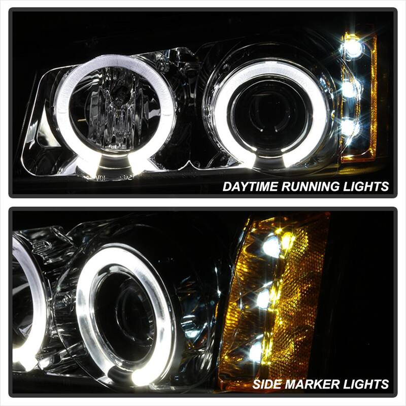 Spyder Auto Chevy Silverado 1500/2500/3500 03-06 / Chevy Silverado 1500HD 03-07 - Amber Reflector - Chrome - Hi - 5009463