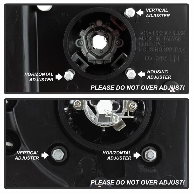 Spyder Auto Chevy Silverado 1500/2500/3500 03-06 /Chevy Silverado 2500HD 03-06 - Black Smoke - High H1 (Include) - Low H1 (Include) - 5078315