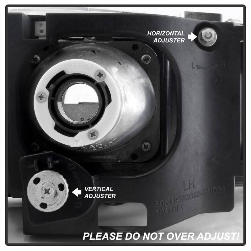 Spyder Auto GMC Sierra 1500/2500/3500 99-06 / GMC Sierra Denali 02-07 / Projector Headlights - LED Halo- Black - 5009357