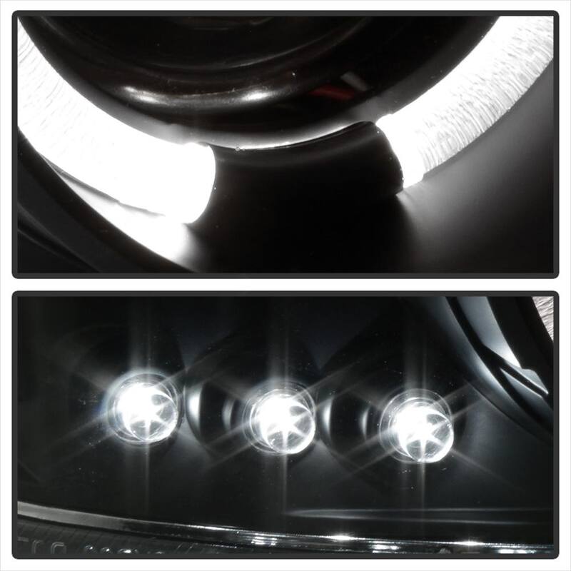 Spyder Auto GMC Sierra 1500/2500/3500 99-06 / GMC Sierra Denali 02-07 / Projector Headlights - LED Halo- Black - 5009357